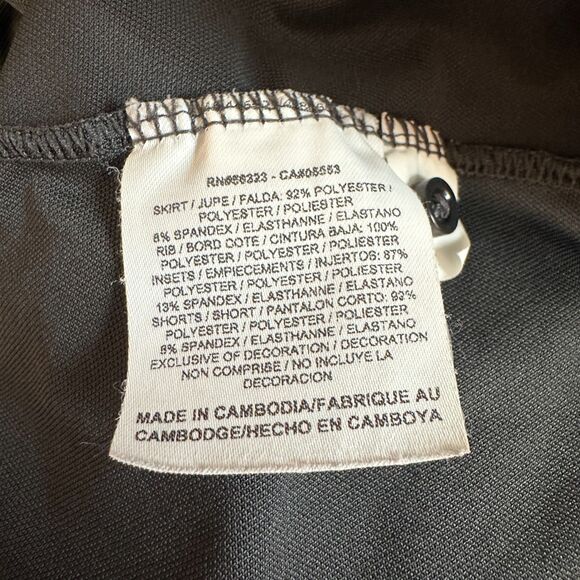 Nike Dri-Fit Micro Mini Skort Grey Blue Size Medium - Picture 4 of 5